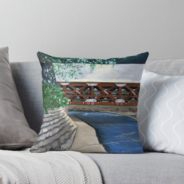Item preview, Naperville, Illinois, Riverwalk Covered Bridge, Painting the Town Series designed and sold by GalleryTrio.