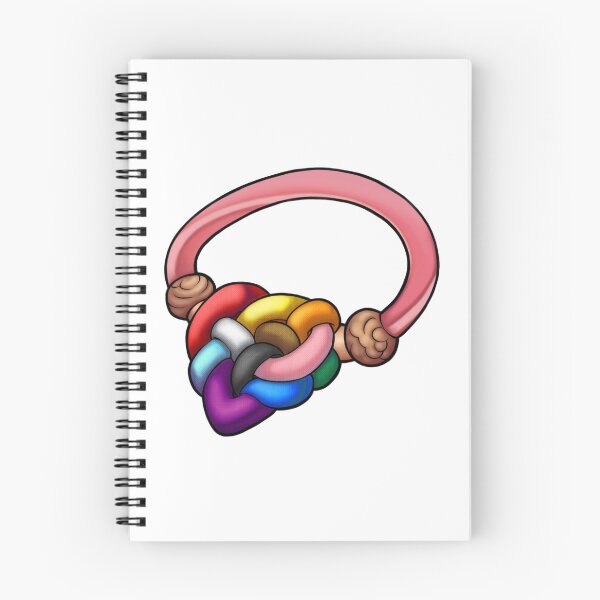 Item preview, Rainbow Heart Knot designed and sold by sno4wy.