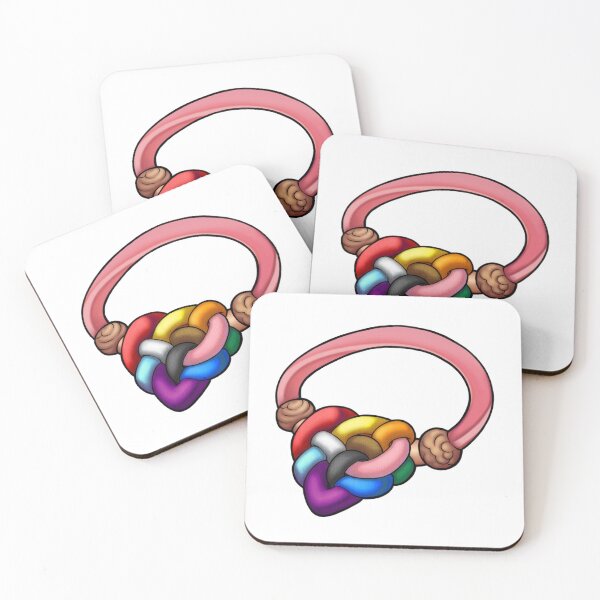 Item preview, Rainbow Heart Knot designed and sold by sno4wy.