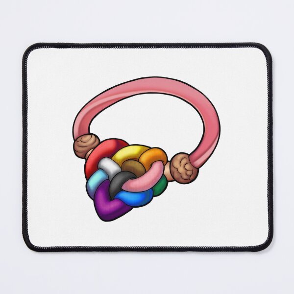 Item preview, Rainbow Heart Knot designed and sold by sno4wy.