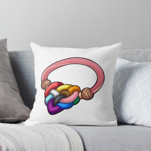 Item preview, Rainbow Heart Knot designed and sold by sno4wy.