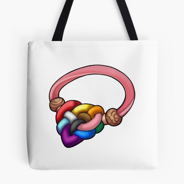 Item preview, Rainbow Heart Knot designed and sold by sno4wy.