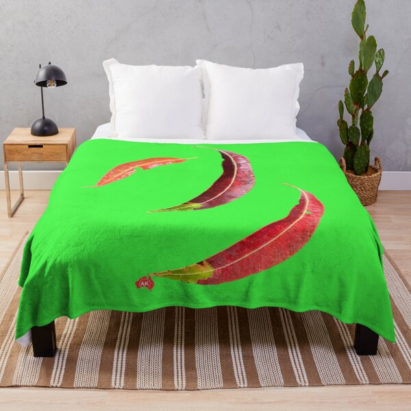 Item preview, 'Three leaves' reds, oranges, green and yellow designed and sold by Andykinoz.
