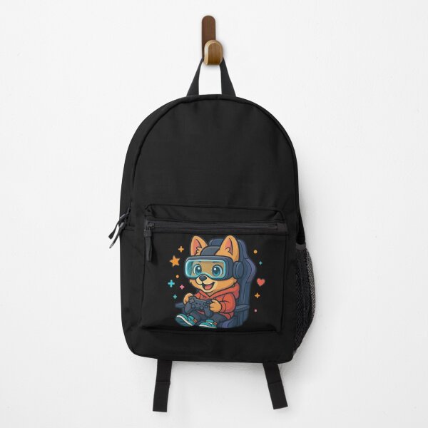 Item preview, Gamer Dog Wearing VR Headset with Controller – Funny Gaming Cartoon Design designed and sold by ColorSplash123.