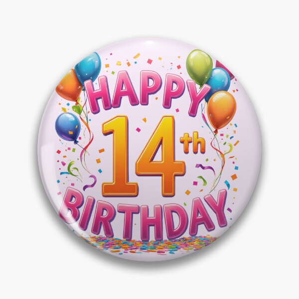 Item preview, Cute Happy 14th Birthday designed and sold by Itsheartshop.