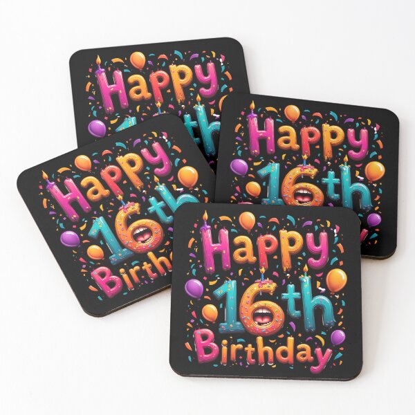 Aperçu de l'œuvre Joyeux 16e anniversaire drôle créée et vendue par Itsheartshop.