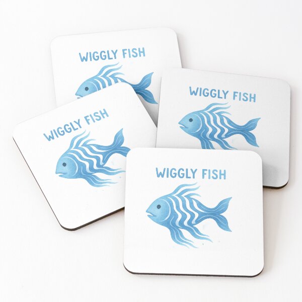 Item preview, Wiggly Fish – Blue Flow Edition designed and sold by ALITOPRINCE.