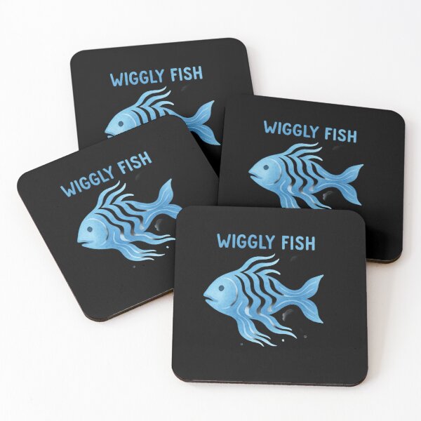 Item preview, Wiggly Fish – Blue Flow Edition designed and sold by ALITOPRINCE.