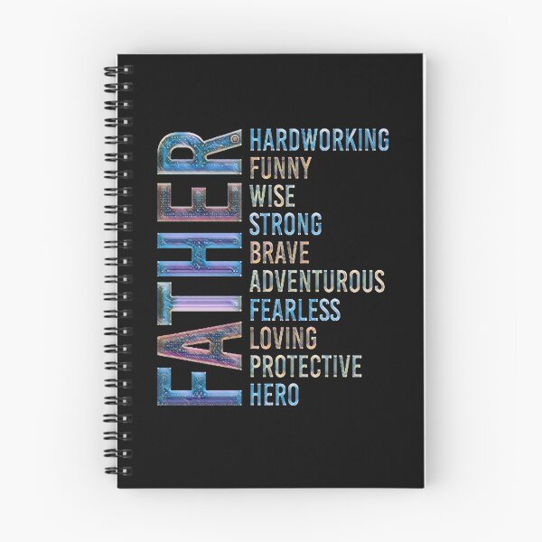 Item preview, FATHER Hardworking, Funny, Wise, Strong, Brave, Adventurous, Devoted, Fearless, Loving, Protector, Hero designed and sold by creativerooney.