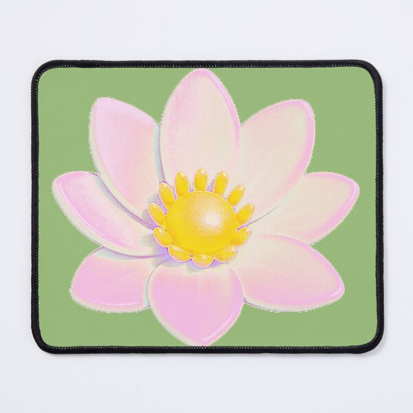 Item preview, Lotus 3D flower trendy pattern light green background designed and sold by HandmadeMood.