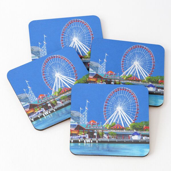 Item preview, Chicago, Illinois, Chicago Navy Pier, Chicago Cityscapes Series designed and sold by GalleryTrio.