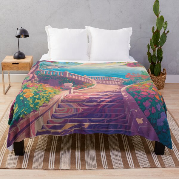 Item preview, Seaside landscape with a stone staircase. designed and sold by Lilashakti ⭐️ ⭐️ ⭐️ ⭐️ ⭐️.