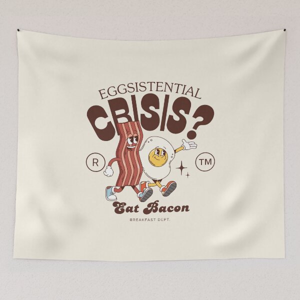 Item preview, Eggsistential crisis? Eat bacon designed and sold by Peerless-Prime.
