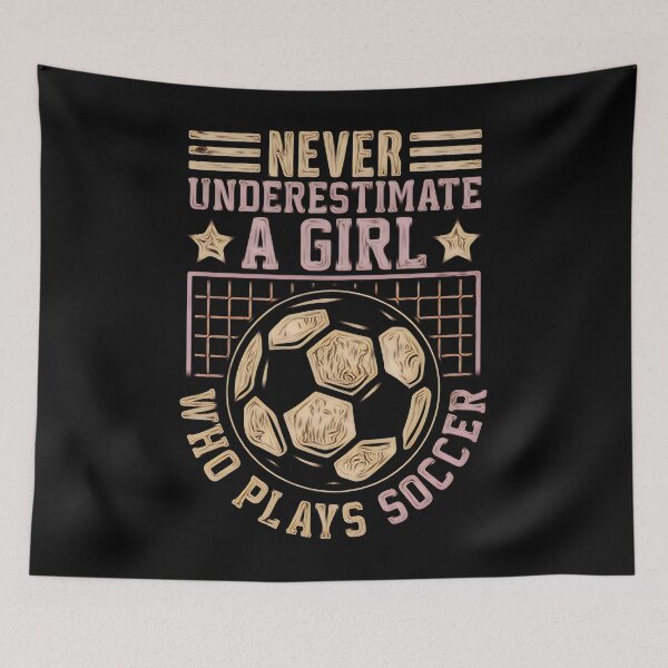 Item preview, Girl Women Soccer Football Scorer Striker Kick Art  designed and sold by creativerooney.