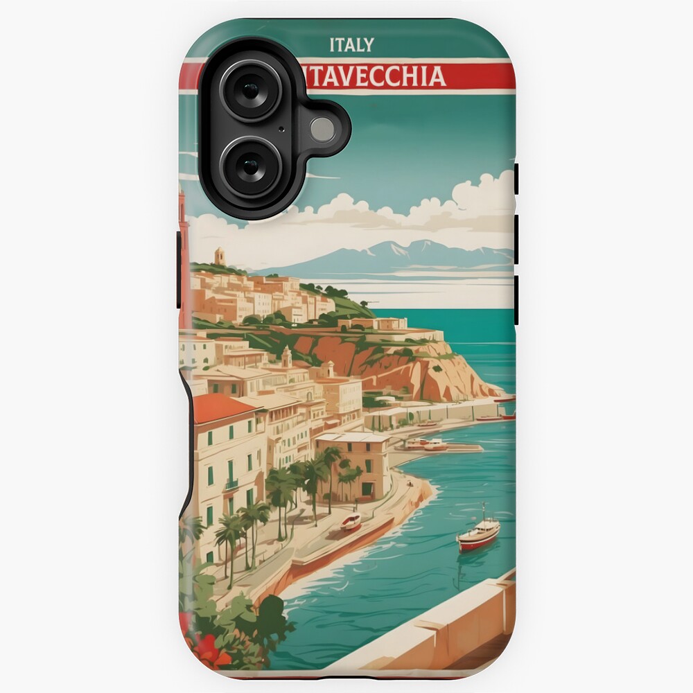 Civitavecchia Italy Vintage Poster Tourism  Sticker