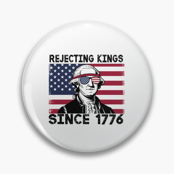 Item preview, Rejecting Kings Since 1776 Patriotic USA Flag 4th Of July designed and sold by ZANNIX.