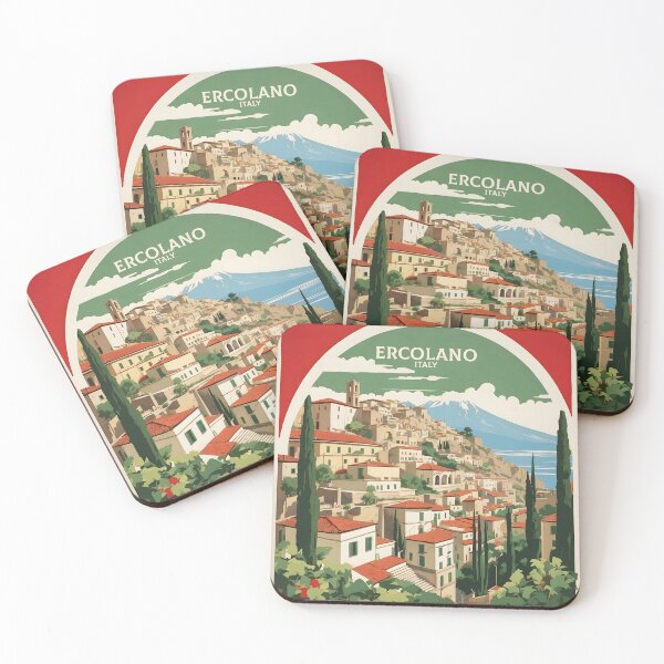 Item preview, Ercolano Italy Vintage Poster Tourism  designed and sold by TravelersGems.
