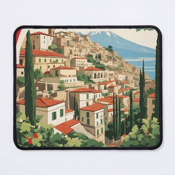 Item preview, Ercolano Italy Vintage Poster Tourism designed and sold by TravelersGems.
