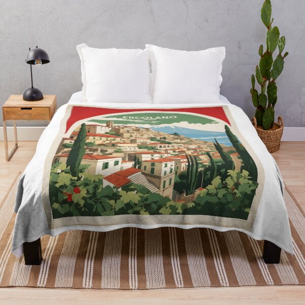 Item preview, Ercolano Italy Vintage Poster Tourism  designed and sold by TravelersGems.