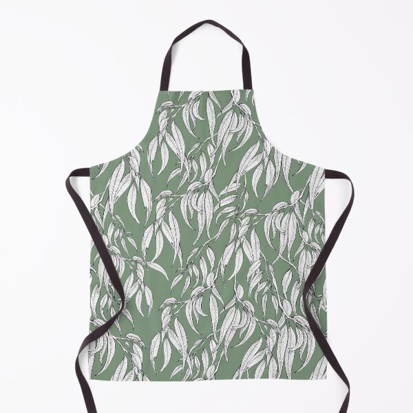 Item preview, Hand-drawn Eucalyptus Leaves on Green designed and sold by Nadya Neklioudova.
