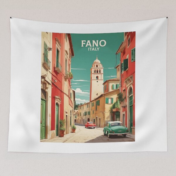 Item preview, Fano Italy Vintage Poster Tourism  designed and sold by TravelersGems.