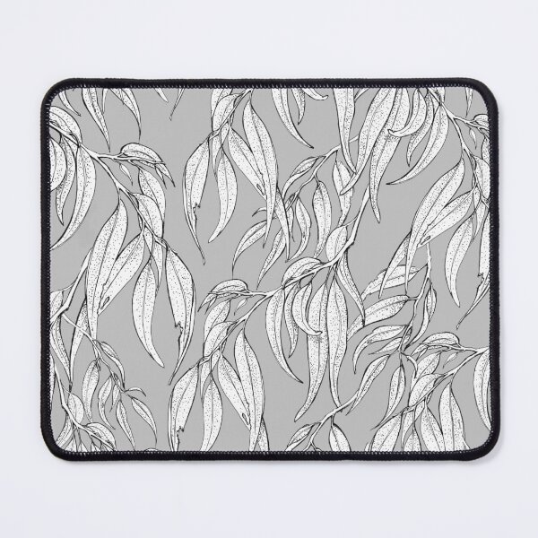 Item preview, Monochrome hand-drawn Eucalyptus Leaves designed and sold by Nadya Neklioudova.