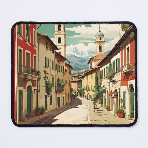 Item preview, Cuneo Italy Vintage Poster Tourism  designed and sold by TravelersGems.