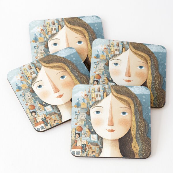 Item preview, The art style is reminiscent of children's book illustrations, with soft pastel colors, designed and sold by wonderisland.