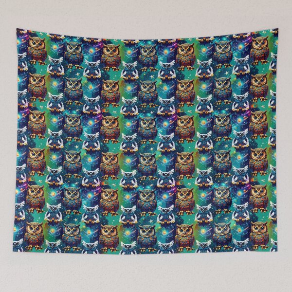Item preview, Owls Seamless Pattern designed and sold by Korral.