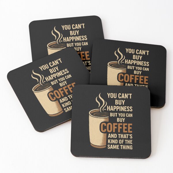 Item preview, You can't buy happiness but you can buy coffee and that's kind of the same thing designed and sold by DemureArtsy.