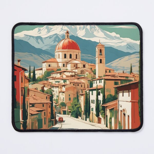 Item preview, L'aquila Montecelio Italy Vintage Poster Tourism designed and sold by TravelersGems.