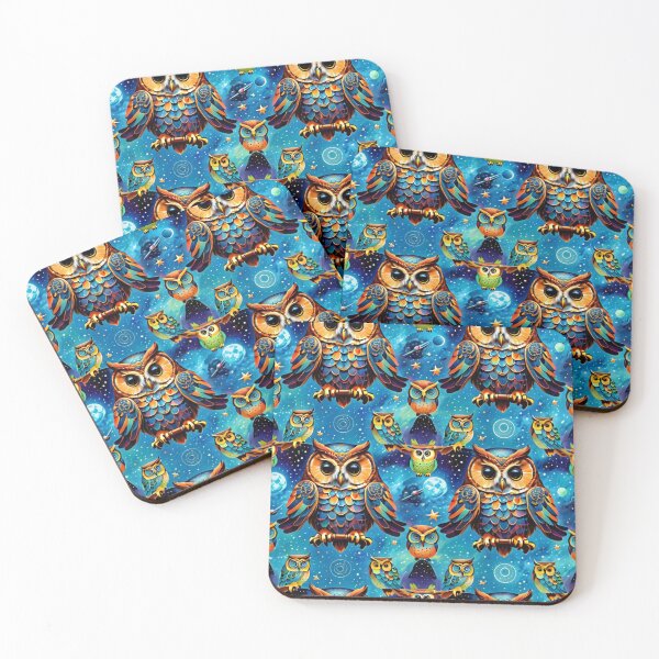 Item preview, Owls Seamless Pattern designed and sold by Korral.