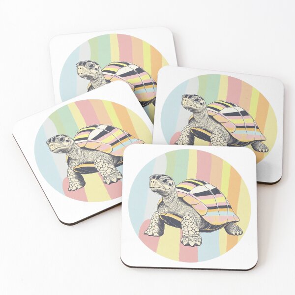 Item preview, Animals with Pride | Pastel Rainbow Wildlife Collection – Tortoise, Hummingbird, Bee, Zebra & Tiger designed and sold by Dream Circuit .