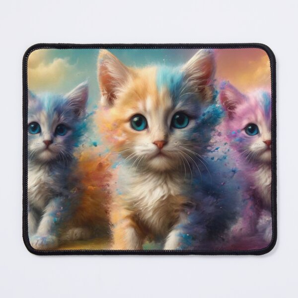 Item preview, Colorful Kittens With Cute Blue Eyes Classical designed and sold by Sam-DesignMart.