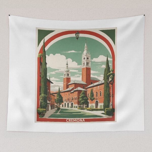 Item preview, Cremona Italy Vintage Poster Tourism  designed and sold by TravelersGems.