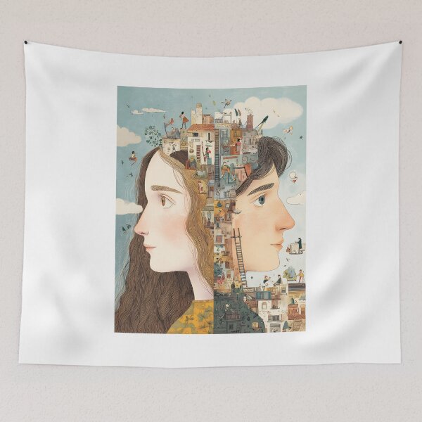 Item preview, The art style is reminiscent of children's book illustrations, with soft pastel colors, designed and sold by wonderisland.