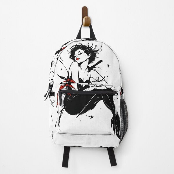Item preview, Minimalist Femme Fatale Art – Sensual Black and Red Line Illustration of a Woman designed and sold by Shoot-The-Moon.