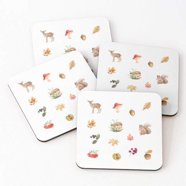 Item preview, Watercolor Autumn in the Forest designed and sold by silviaol.