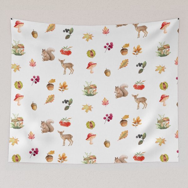Item preview, Watercolor Autumn in the Forest designed and sold by silviaol.