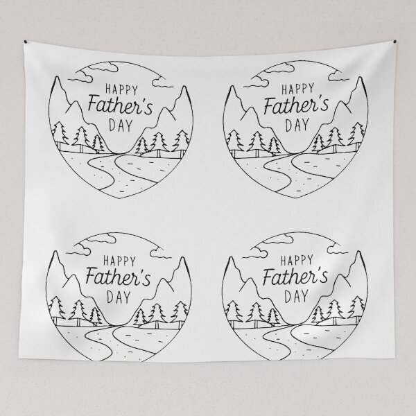 Item preview, Happy Fathers Day Love Scenes Spirit Colors Dad designed and sold by ART ATTACK ZONE.