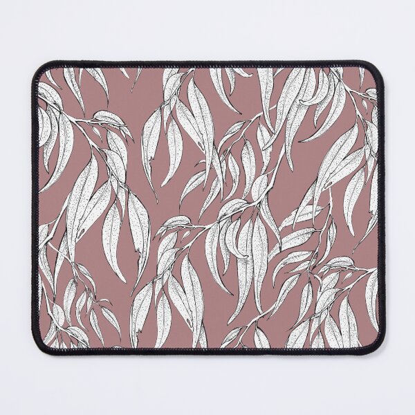 Item preview, Hand-drawn Eucalyptus Leaves on Dusky Rose designed and sold by Nadya Neklioudova.