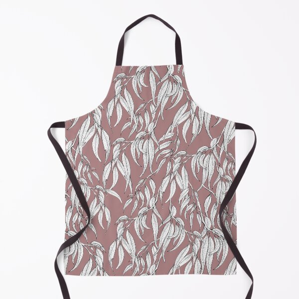 Item preview, Hand-drawn Eucalyptus Leaves on Dusky Rose designed and sold by Nadya Neklioudova.