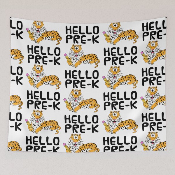 Item preview, Hello Pre-K Tiger, Elementary Teacher, First Day Of School designed and sold by doodlerob.