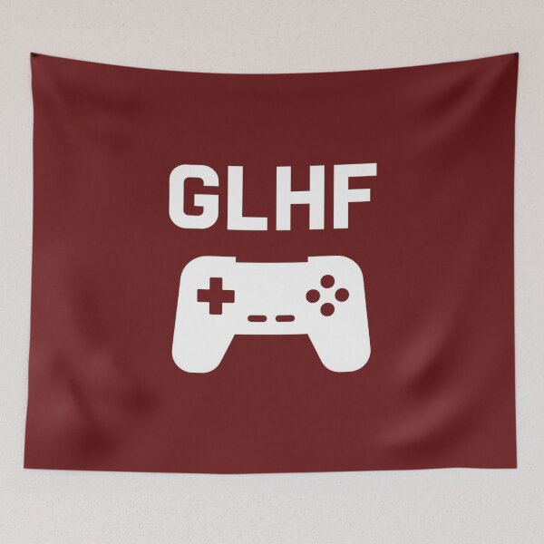 Item preview, GLHF – Fun Gaming design for Video Game Lovers designed and sold by Meandmyshop.