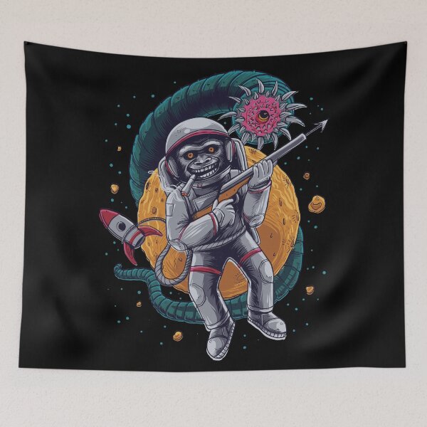 Aperçu de l'œuvre Astro Monkey créée et vendue par Lukars77.