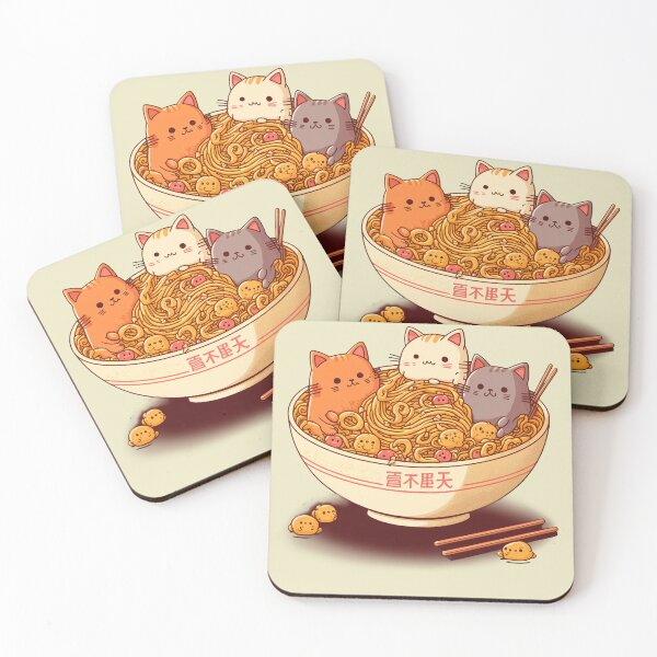 Item preview, Noodles with Cats designed and sold by TheSamuraiCat.