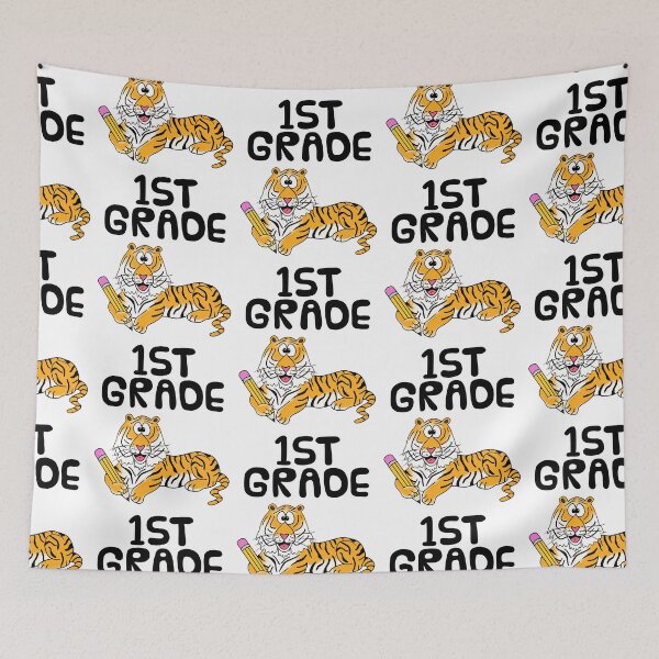 Item preview, School Tiger 1st Grade Teacher, Back To School designed and sold by doodlerob.