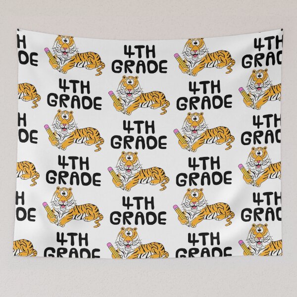 Item preview, School Tiger 4th Grade Teacher, Back To School designed and sold by doodlerob.