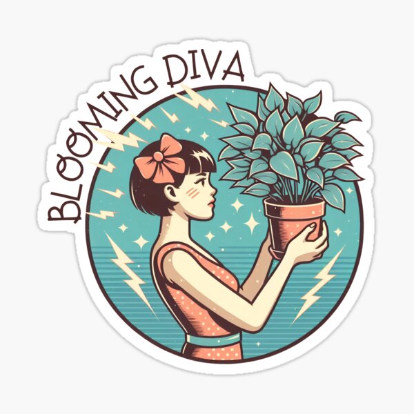 Item preview, Blooming Diva | Fierce Plant Lady designed and sold by Zephyra Grove.