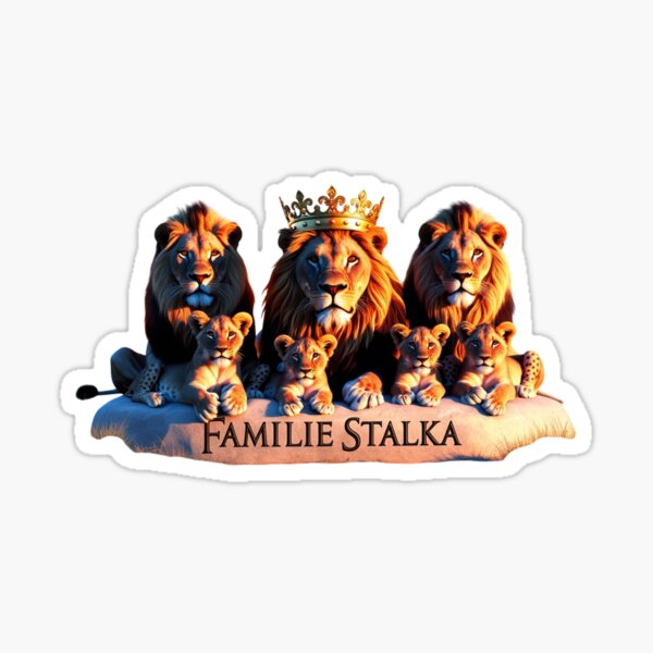 Item preview, Lion family on a stone designed and sold by xCr4nkyZone.